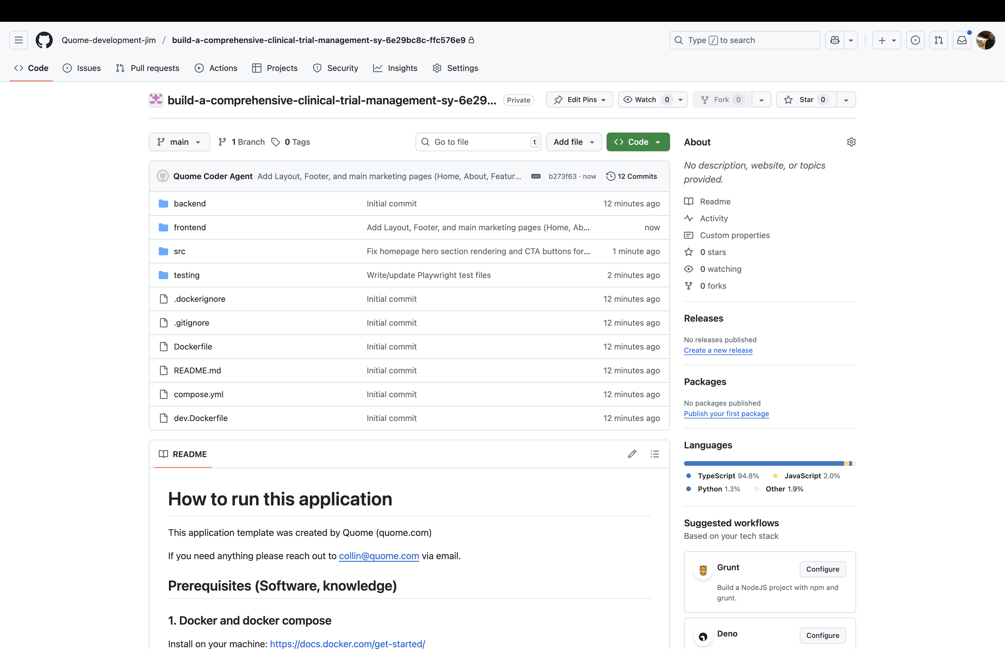Quome to GitHub Sync Process