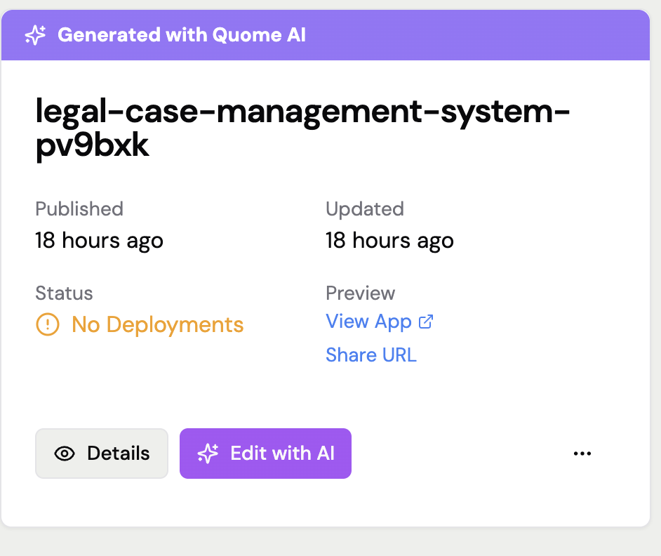 Edit with AI Interface